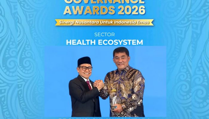 Gubernur Yulius Bawa Sulut Raih National Governance Awards 2026, Terbaik di Sektor Kesehatan