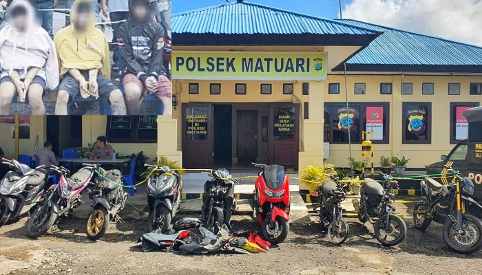 Aksi Curanmor di Bitung Kandas di Tangan Warga dan Resmob Polsek Matuari