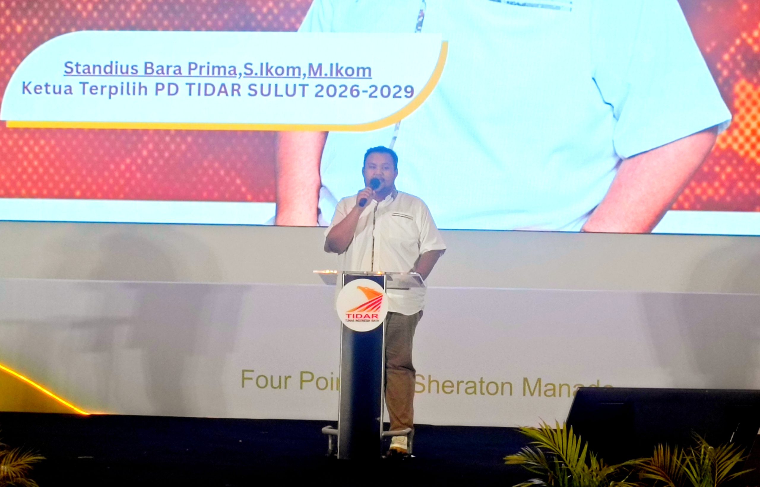 Ketua PD TIDAR Sulut, Standius Bara Prima. (Foto: Ridho L Tobing)