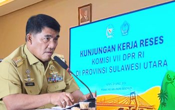 Gubernur Yulius Selvanus memaparkan lompatan ekonomi kreatif dan penguatan posisi Sulawesi Utara sebagai "Pintu Gerbang Asia Pasifik", pada Reses Komisi VII DPR RI di Manado. (Foto: Dok. Istimewa)