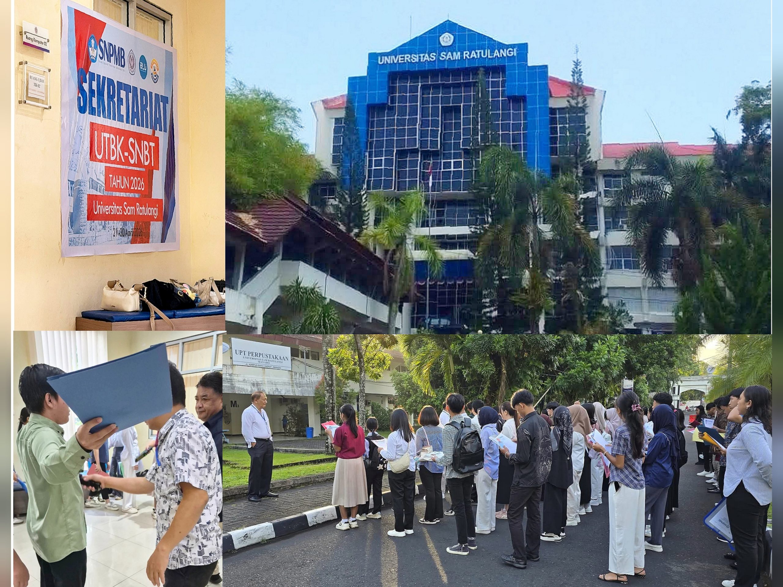 SUKSES: Pelaksanaan UTBK-SNBT Unsrat 2026 berakhir hari ini, Kamis (30/4). (Foto: Dok. Istimewa)