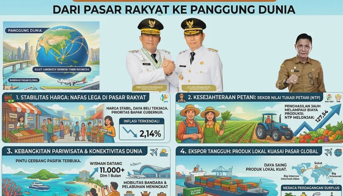 Wajah Ekonomi Sulut Mei 2026: Indikator Makro Positif, Dari Pasar Rakyat ke Panggung Dunia