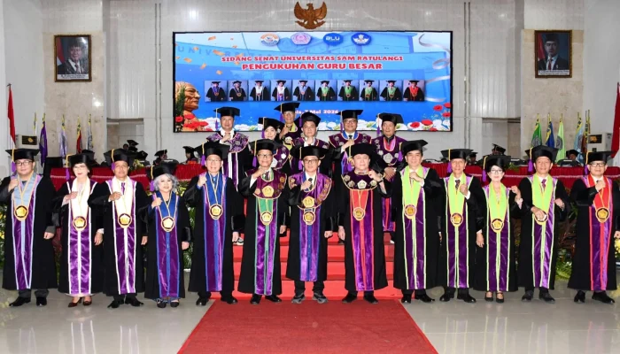 Unsrat Kukuhkan 10 Guru Besar Baru, Rektor Berty Sompie: Dedikasikan Ilmu untuk Kemanusiaan