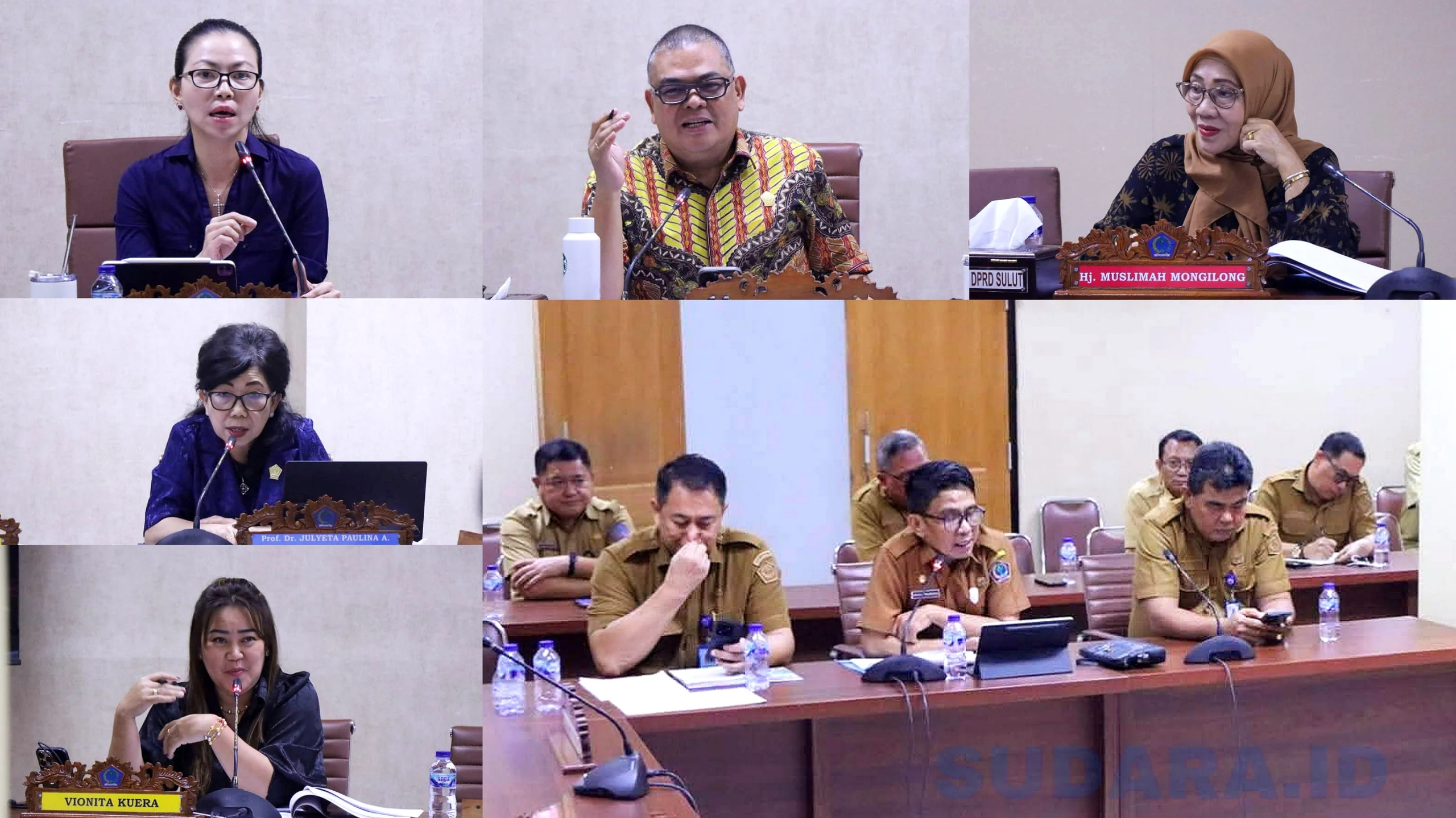 RDP Komisi IV DPRD Sulut dengan Disnakertrans Sulut yang dihadiri langsung oleh Plt Kadis Noldy Salindeho, Senin (11/5/2026). (Foto: Dok. Istimewa/SUDARA.ID)