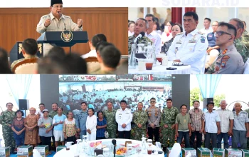 Gubernur Sulawesi Utara Yulius Selvanus saat mendengarkan arahan Presiden Prabowo Subianto terkait komitmen Pemprov Sulut dalam memasifkan Koperasi Merah Putih di bumi Nyiur Melambai, Sabtu (16/5/2026). (Foto: Dok. Istimewa)
