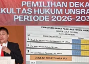 Prof. Ronald Mawuntu terpilih sebagai Dekan Fakultas Hukum Unsrat periode 2026–2030 dalam Sidang Senat Tertutup, Kamis (21/5/2026). (Foto: Istimewa)