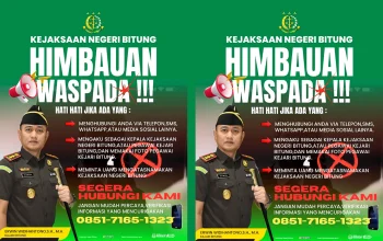 Flyer Kejari Bitung. (Foto: Dok. Istimewa)