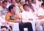 Ketua DPRD Sulut dr Andi Silangen bersama Ketua DPD Gerindra Sulut, Yulius Selvanus saat menghadiri Rakerda Gerindra Sulut 2026. (Foto: Istimewa)