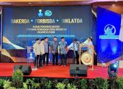 Momentum pembukaan Rakerda HIPMI Sulut yang diharapkan menjadi motor penggerak hilirisasi dan target pertumbuhan ekonomi 8 persen. (Foto: Istimewa)