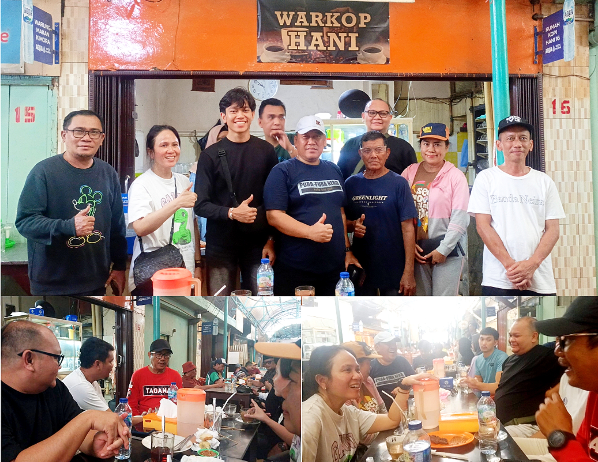 DARI JAROD UNTUK PUBLIK: Memilih suasana "Parlemen Jalanan" di Kopi Jarod, Ambar Suryoko serap aspirasi dan perkuat transparansi komunikasi terkait isu strategis kebandaraan di Sulawesi Utara. (Foto: Ridho L Tobing/Dok. Istimewa)