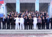 Wakil Walikota Bitung Randito Maringka S Sos, bersama jajaran Forkopimda dan Kepala OPD Kota Bitung meneguhkan komitmen menjaga persatuan pada momentum Hari Lahir Pancasila 2026, Senin (1/6/2026). (Foto: Istimewa)