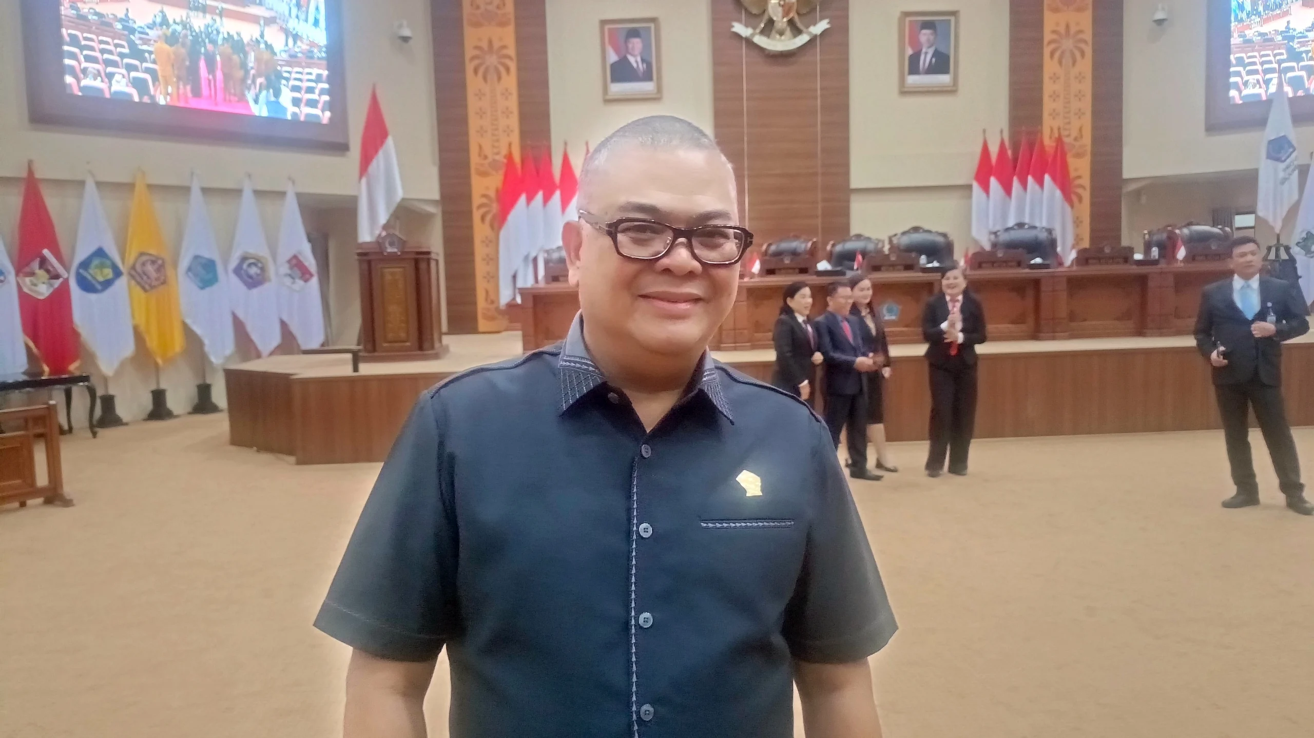 Ketua Fraksi Gerindra DPRD Sulut, Louis Carl Schramm SH MH. (Foto: Ridho L Tobing)