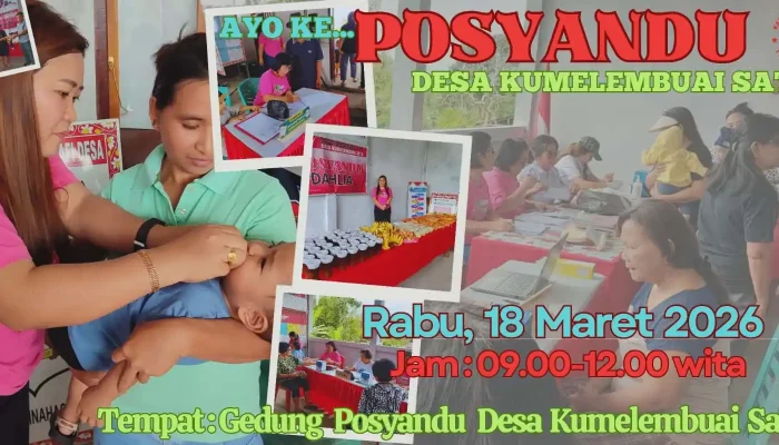 Posyandu Jadi Komitmen Desa Kumelembuai Satu Wujudkan Masyarakat Sehat