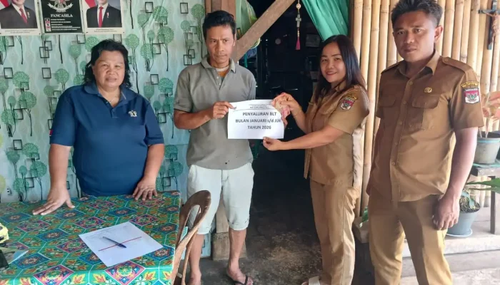 Pemdes Kumelembuai Satu Realisasikan BLT-DD Tahap Satu Tahun 2026