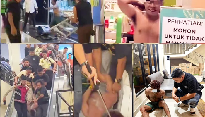 Viral Pria Bersajam Bikin Panik Pengunjung Mantos Manado, Kapolresta: Diduga ODGJ