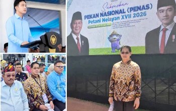 Walikota Bitung, Hengky Honandar SE saat menghadiri PENAS XVII tahun 2026 di Gorontalo, yang dibuka oleh Wakil Presiden Gibran Rakabuming Raka. (Foto: Istimewa/Dok.SUDARA.ID)