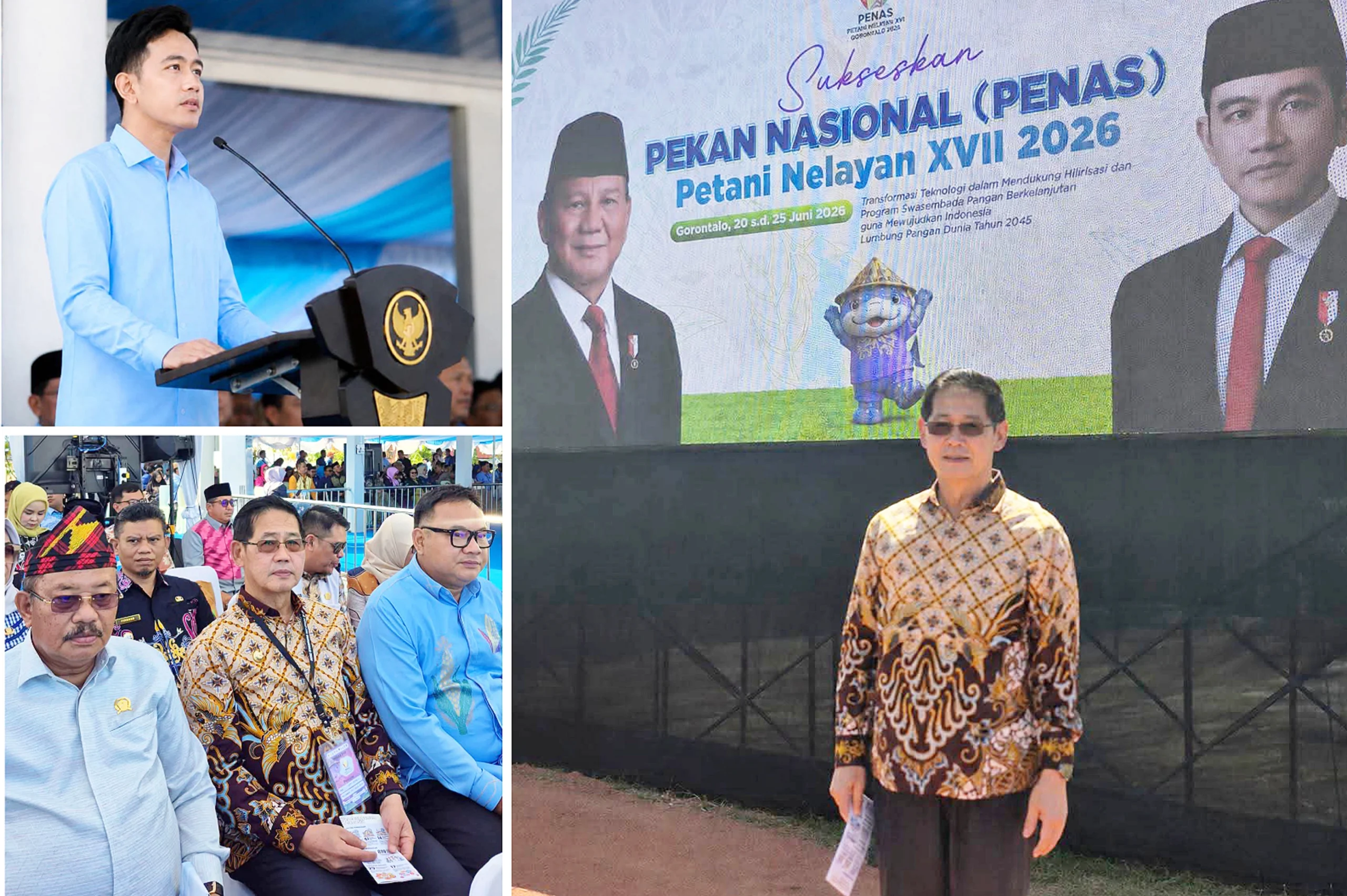 Walikota Bitung, Hengky Honandar SE saat menghadiri PENAS XVII tahun 2026 di Gorontalo, yang dibuka oleh Wakil Presiden Gibran Rakabuming Raka. (Foto: Istimewa/Dok.SUDARA.ID)