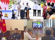 Gubernur Sulawesi Utara Yulius Selvanus menyimak arahan Presiden Prabowo Subianto dalam agenda peresmian Inpres Jalan Daerah (IJD) secara virtual, Selasa (23/6/2026). (Foto: Istimewa/Dok. SUDARA.ID)