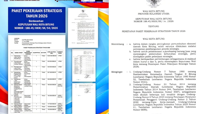 Wujud Transparansi, HHRM Rilis Detail Anggaran Strategis Pemkot Bitung 2026 di Situs Resmi