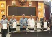 Sinergi Pemkot Bitung, OJK, dan Bank SulutGo dalam memperluas dan mempermudah akses modal bagi nelayan serta UMKM perikanan Kota Bitung, Jumat (26/6/2026). (Foto: Istimewa)