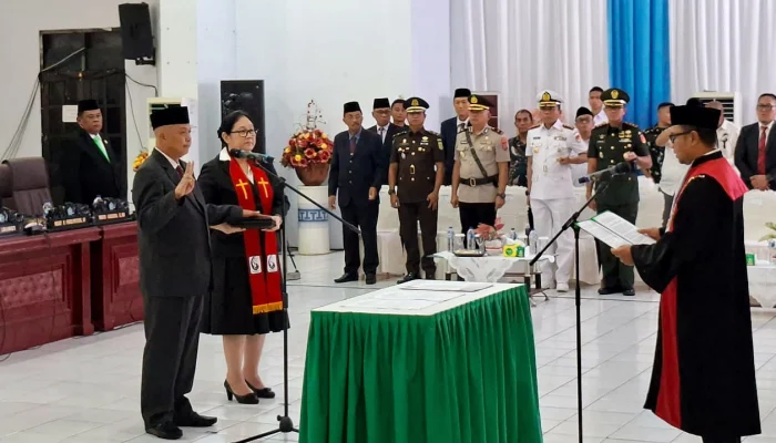 Sah! Denny Roy Tampi Resmi Jabat Ketua DPRD Sangihe Periode 2024–2029
