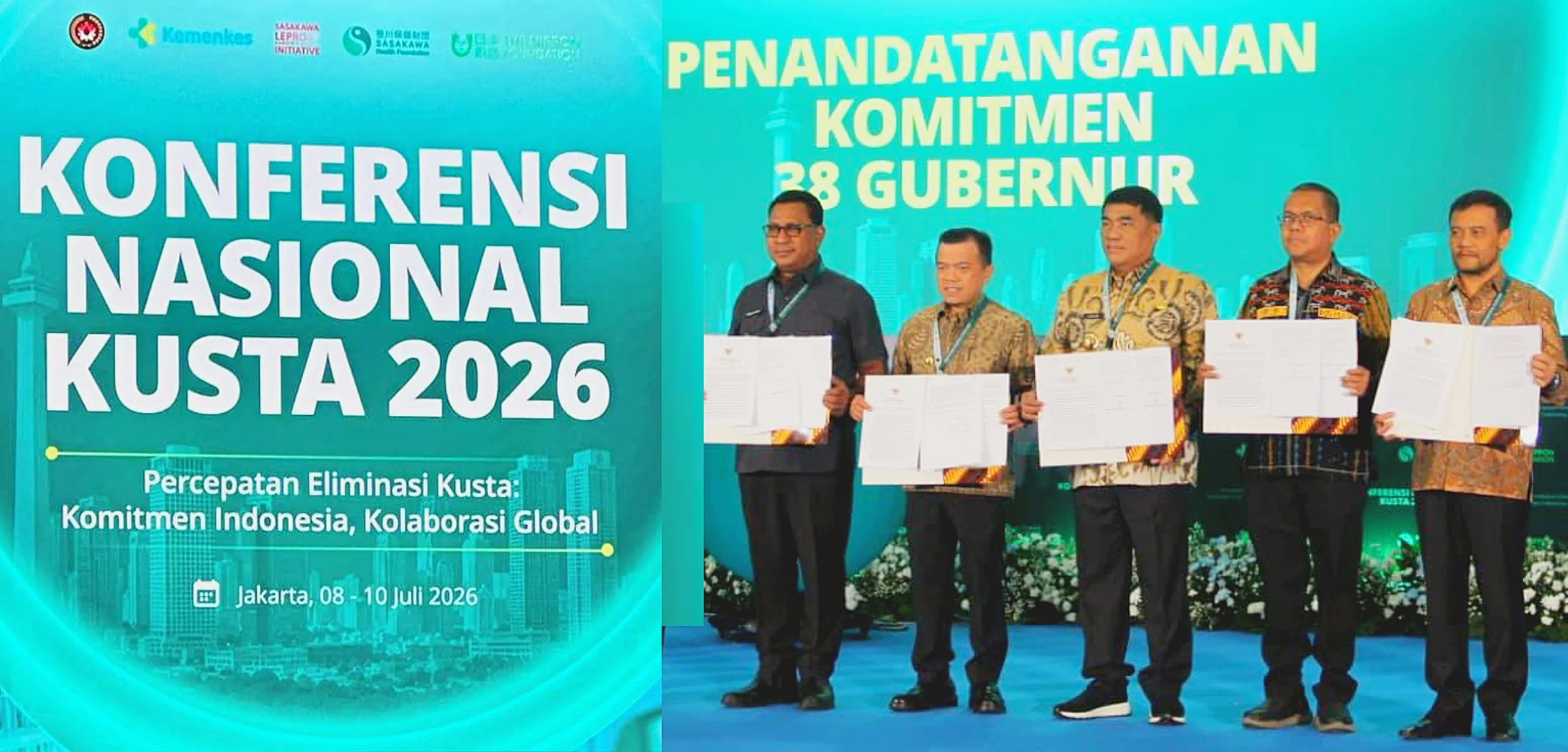 Gubernur Sulut Mayjen TNI (Purn) Yulius Selvanus SE saat menghadiri Forum Nasional Percepatan Eliminasi Kusta 2026 di Jakarta, Jumat (10/7/2026). Gubernur menegaskan komitmen Pemprov Sulut untuk pasang badan melindungi penyintas dan menghapus stigma kusta demi target Zero Leprosy 2030. (Foto: Istimewa)