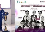 Momen Sekretaris Daerah Provinsi Sulawesi Utara, Tahlis Gallang, S.IP, M.M, saat memberikan sambutan dan membuka secara resmi AI Ignition Program 2026 di Aula Mapalus Kantor Gubernur Sulut, Selasa (14/7/2026). Program strategis ini berfokus pada penguatan kapasitas generasi digital Sulut dan UMKM menghadapi era kecerdasan buatan. (Foto: Istimewa)