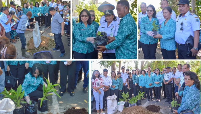 Ellen Honandar Padukan Gerakan Olah Kompos dengan Ketahanan Pangan Keluarga