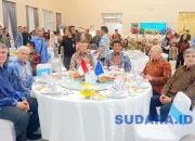 Gubernur Sulut, Mayjen TNI (Purn) Yulius Selvanus SE bersama Delegasi Uni Eropa dalam gelar Gala Dinner di Wisma Negara Bumi Beringin Manado, Jumat (17/7/2026). (Foto: Ridho L Tobing)