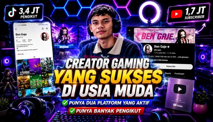 Gaet 3,4 Juta Followers di TikTok, Beni Gaharja Buktikan Potensi Ekonomi Digital bagi Anak Muda