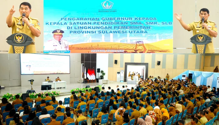 Atensi Kualitas Pendidikan, Gubernur Yulius Pertegas Peran Kepsek se-Sulut: Ini Poin Arahannya!
