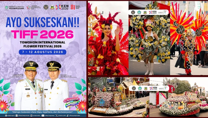 TIFF 2026: Gubernur Yulius Ajak Warga dan Wisman Nikmati Kesemarakan Festival Bunga Tomohon