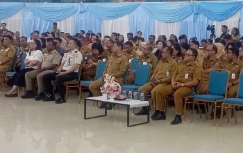 Walikota Bitung Hengky Honandar SE saat menghadiri Entry Meeting Ombudsman RI 2026 di Ruang Mapalus Kantor Gubernur Sulawesi Utara, Selasa (4/8/2026). (Foto: Ridho L Tobing)