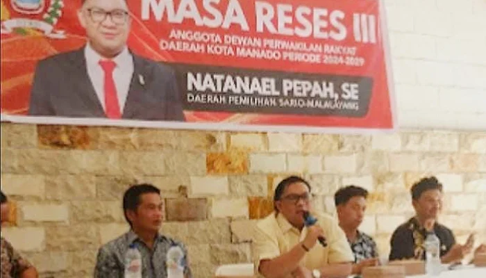 Reses di Malalayang, Natanael Pepah Perjuangkan Solusi Krisis Air Bersih hingga Paripurna DPRD Manado