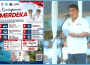 Momen Apel Pencanangan HUT ke-81 RI dan HUT ke-62 Sulut di Lapangan Kantor Gubernur Sulut, Manado, Jumat (7/8/2026). Dalam kesempatan ini, Gubernur Yulius Selvanus meluncurkan program "Keringanan Merdeka". (Foto: Istimewa)