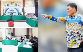 Atas komando Gubernur Yulius Selvanus, Sidang Perdana MPPKD Sulut TA 2026 digelar untuk menagih ganti rugi dan menyelamatkan uang rakyat. Langkah tegas ini berhasil mengembalikan Rp289,1 juta secara tunai ke kas daerah serta mengunci komitmen pelunasan TGR senilai Rp2,1 miliar. (Foto: Dok. Istimewa)