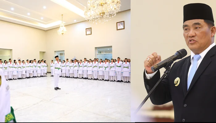 Resmi Dikukuhkan, Gubernur Yulius beri Wejangan untuk Paskibraka Sulut 2026