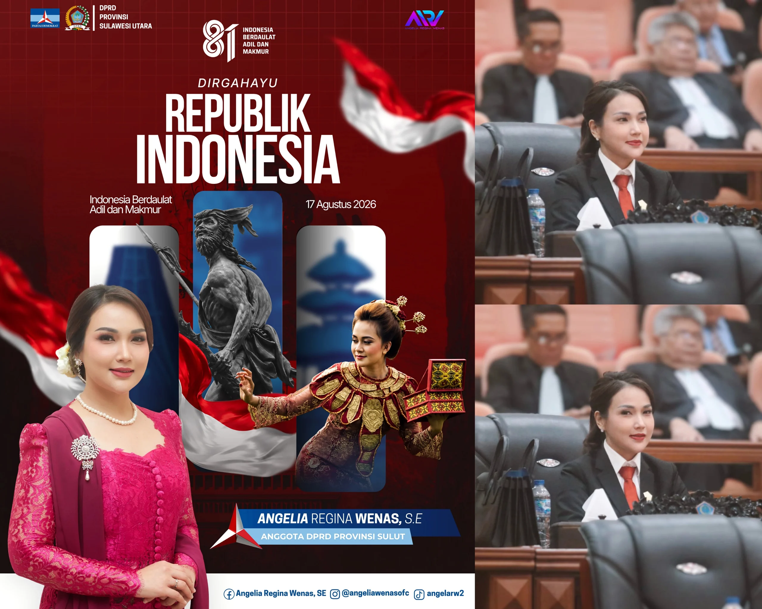 Anggota DPRD Sulut, Angelia Regina Wenas SE. (Foto: Istimewa)