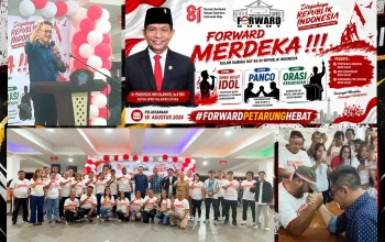 FORWARD Merdeka! dalam rangka HUT ke-81 Republik Indonesia. (Foto: Istimewa/Dok. SUDARA.ID)