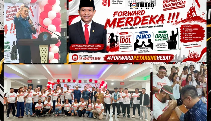 Semarak HUT ke-81 RI: DPRD dan FORWARD Sulut Gelar Rangkaian Lomba “Forward Merdeka”