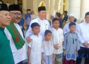 Wakil Gubernur Sulut, Dr J Victor Mailangkay SH MH saat menghadiri Acara Maulid Nabi Muhammad SAW di Masjid Raya Ahmad Yani Manado, Selasa (25/8/2026). (Foto: Ridho L Tobing)