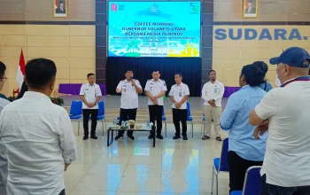 Coffee Morning Gubernur Sulawesi Utara bersama Media Pemprov. (Foto: Ridho L Tobing)