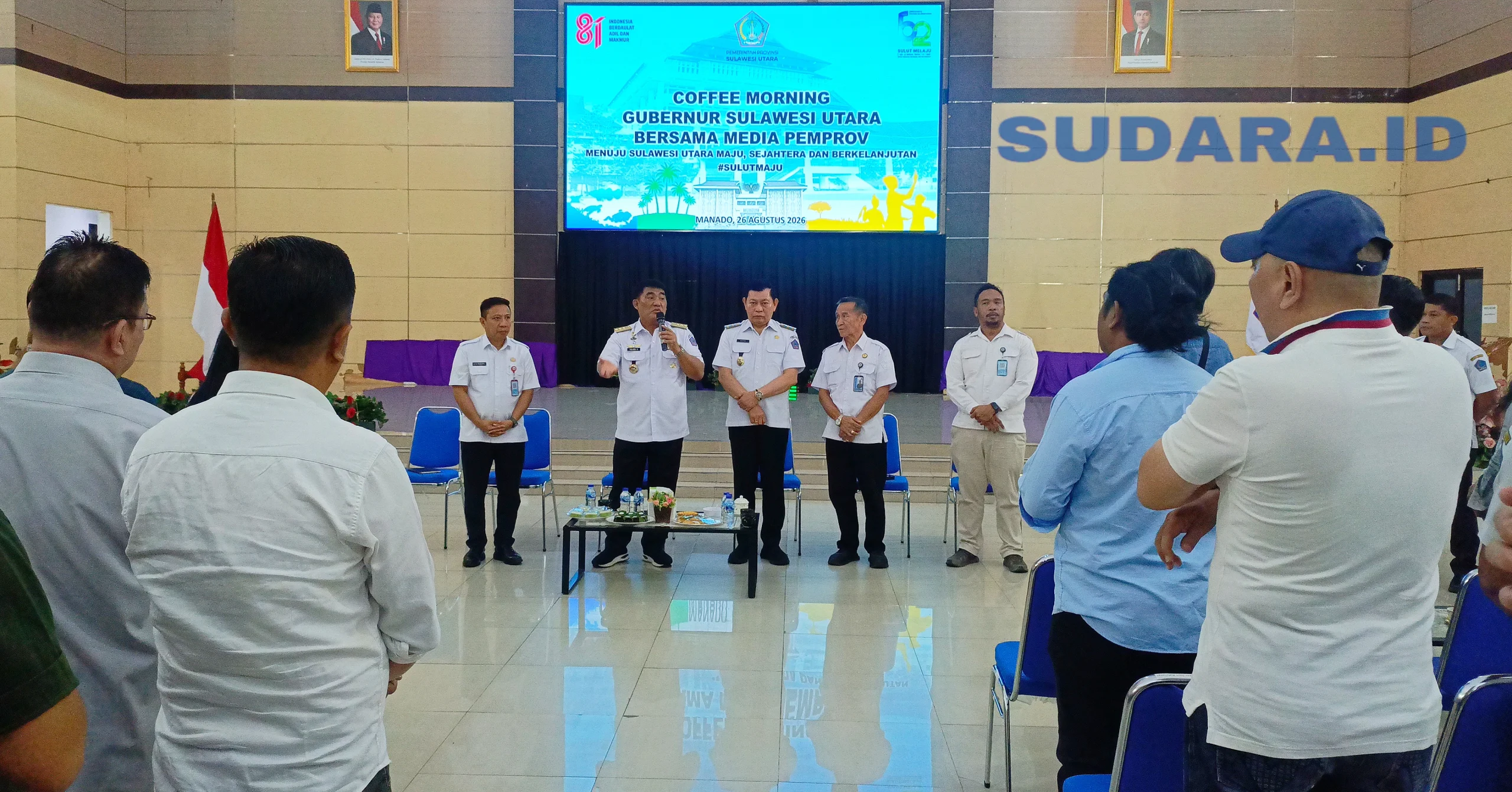 Coffee Morning Gubernur Sulawesi Utara bersama Media Pemprov. (Foto: Ridho L Tobing)
