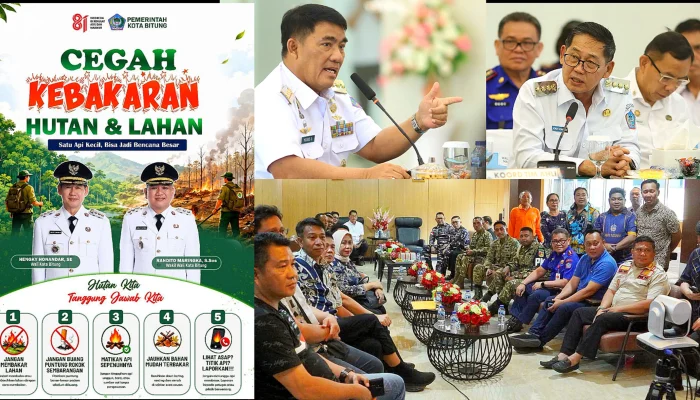 Tindaklanjuti Arahan Gubernur, Walikota Hengky Galang Forkopimda Bitung Antisipasi Karhutla