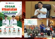 Walikota Bitung Hengky Honandar memimpin Rapat Forkopimda terkait pembentukan posko dan titik pantau pencegahan Karhutla di Merdeka Lounge, Bitung, Jumat (28/8/2026). (Foto: Istimewa)