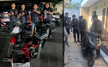 Gerak cepat Tim URC dan Pantera Polres Bitung gagalkan kasus curanmor dan amankan barang bukti dua unit sepeda motor. (Foto: Istimewa)