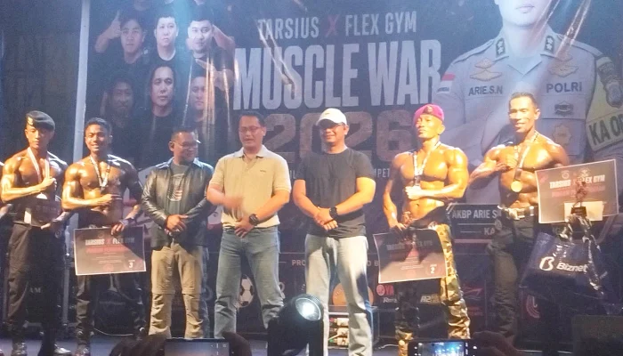 Tarsius X Flex GYM Muscle War 2026: Kapolres Bitung Ajak Pemuda Salurkan Energi Positif Tanpa Narkoba