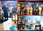 Ketua PD SATRIA Sulut Mona Kloer bersama SATRIA Manado menyerahan bantuan paket sembako dan uang tunai secara langsung kepada warga terdampak musibah kebakaran di Kelurahan Ternate Baru, Kecamatan Singkil, Manado, Selasa (15/9/2026). (Foto: untuk SUDARA.ID)