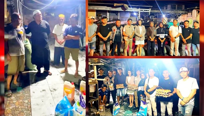 SATRIA Manado Salurkan Bantuan Sosial untuk Warga Terdampak Kebakaran di Ternate Baru Singkil