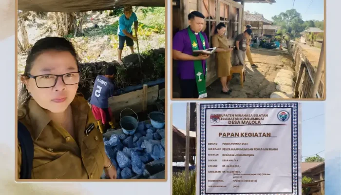 DD Tahap 2 Tahun 2026, Pemdes Malola Bangun Drainase